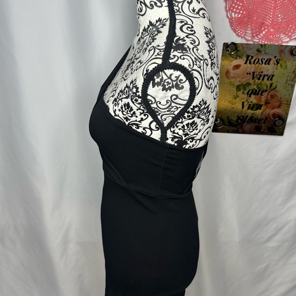 NWT PrettyLittleThing Drape Black One-Shoulder Playsuit Size 0 - Picture 5 of 12